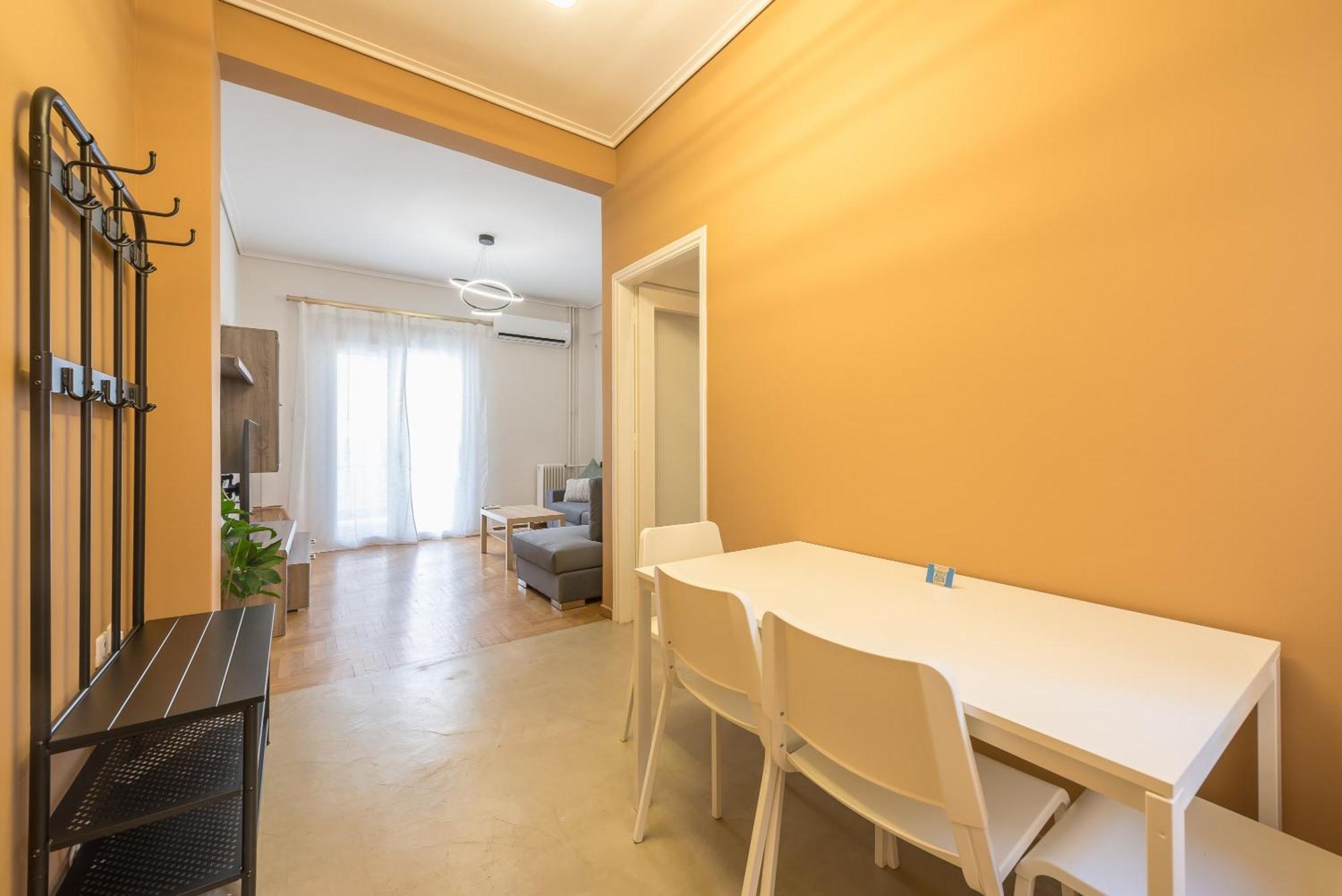 Ferienwohnung Stylish 2 Bd Urban Retreat Near Panormou Metro Athen Exterior foto